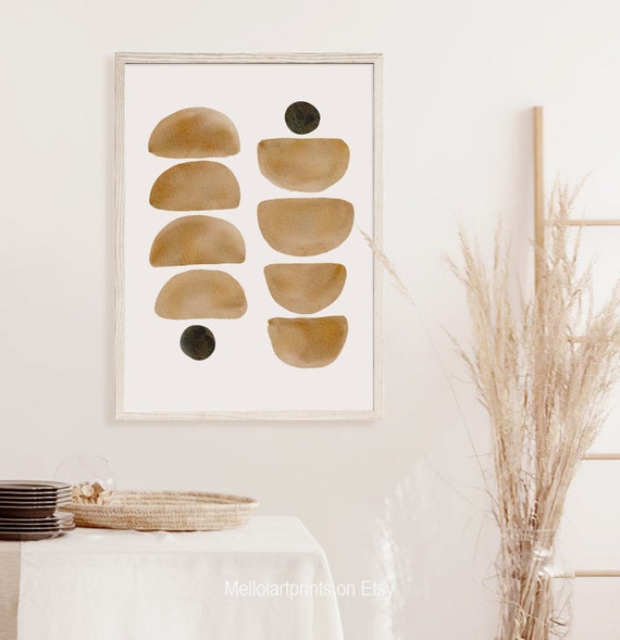 Beige Black Art Art Print Modern Wall Art Minimalist Wall Art Beige Wall Art Minimalist Print Living Room Wall Art