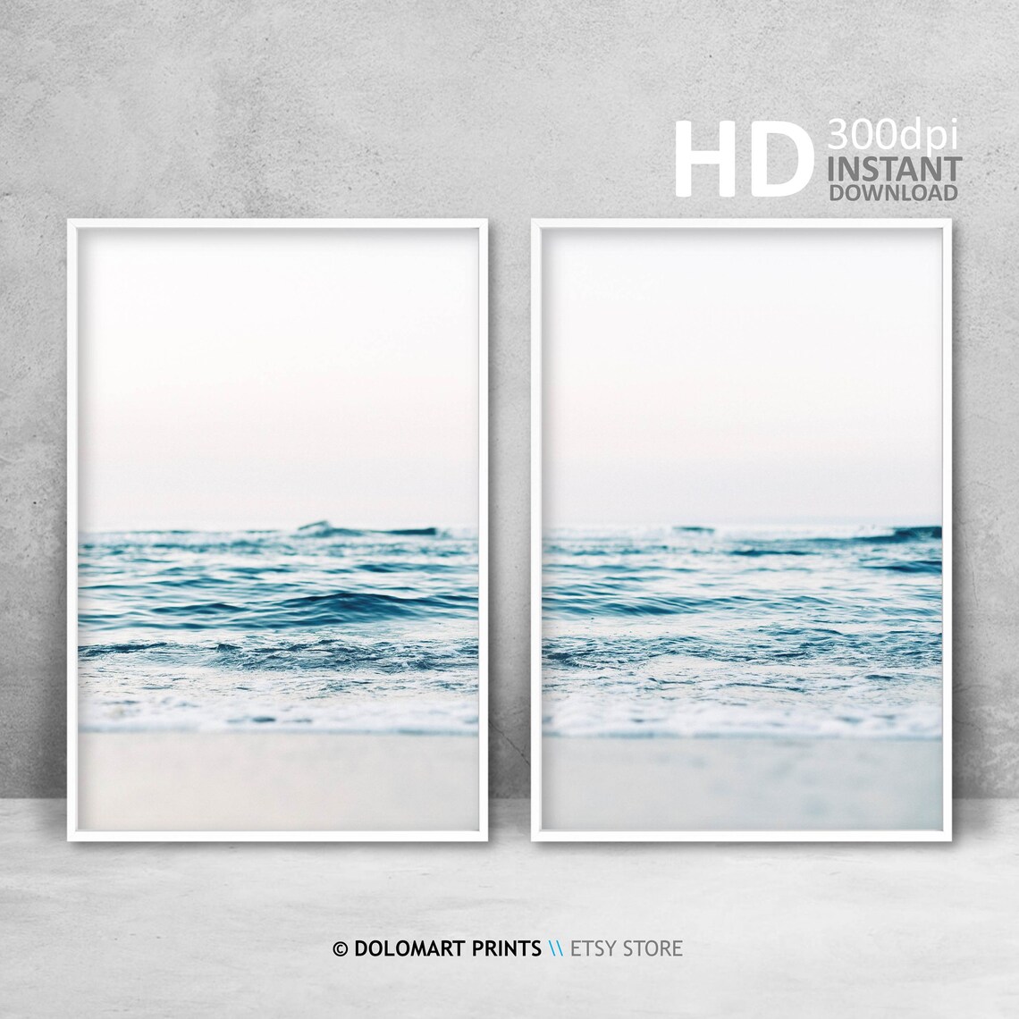 Beach Wall Art Print, Coastal Ocean Waves - Image 4