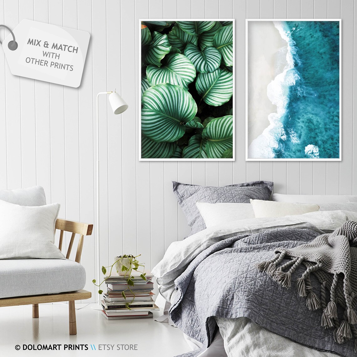 Aerial Beach Photography Modern Beach Art Print - Image 2