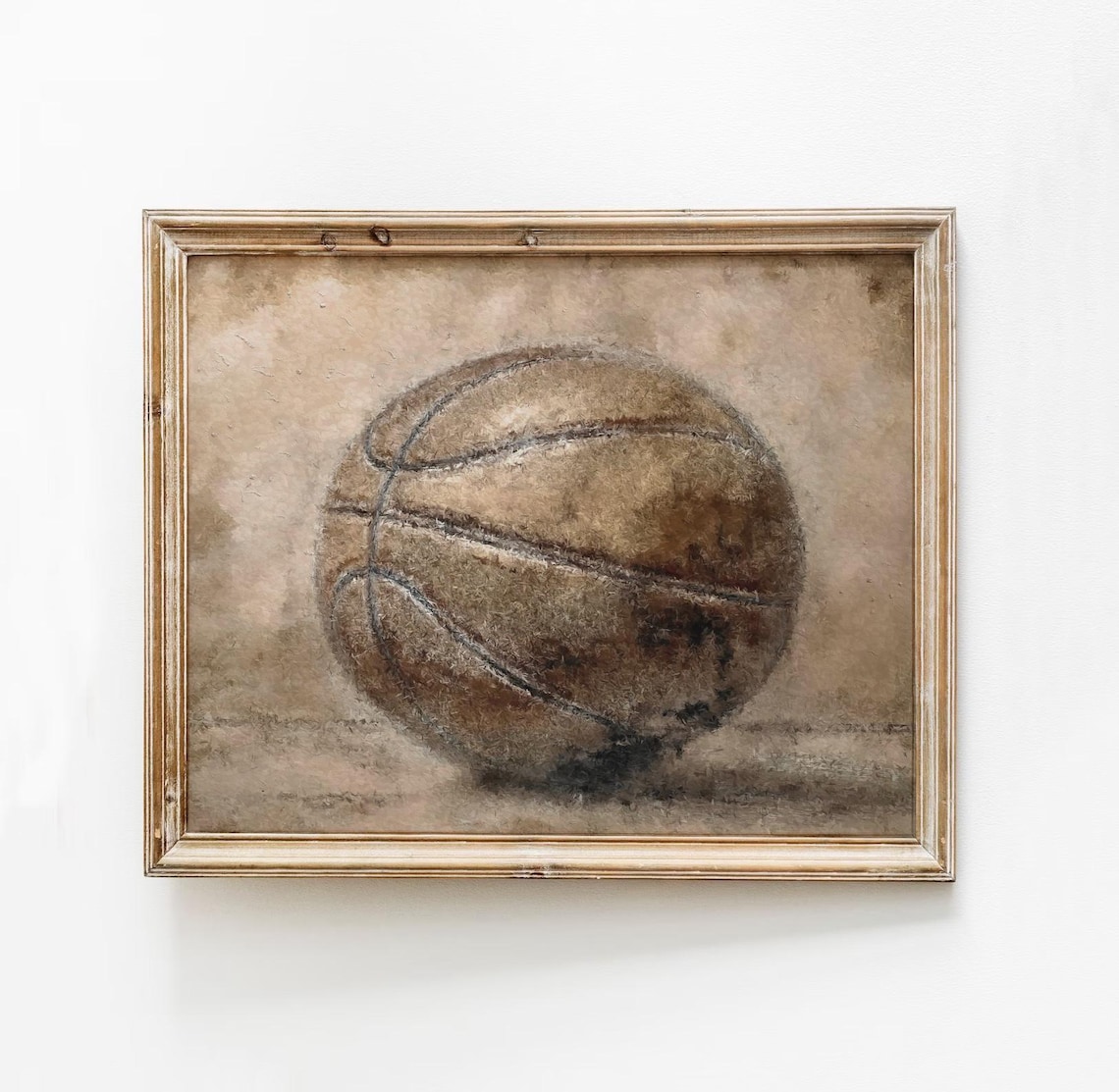 Vintage Basketball Print, Dorm Room Decor Poster