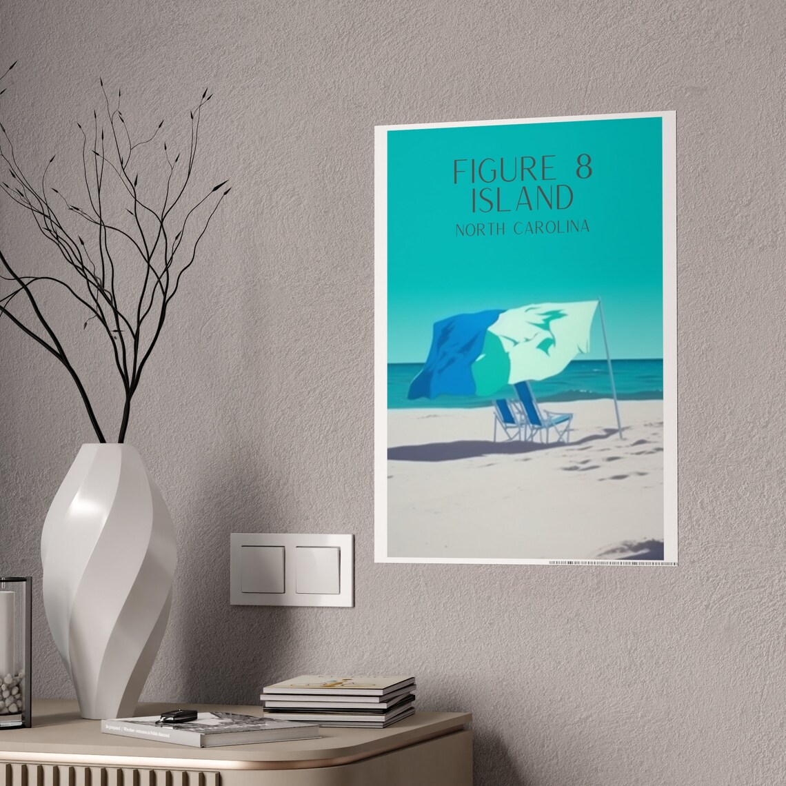 Figure Eight Island - Beach Art Travel Poster - Image 5
