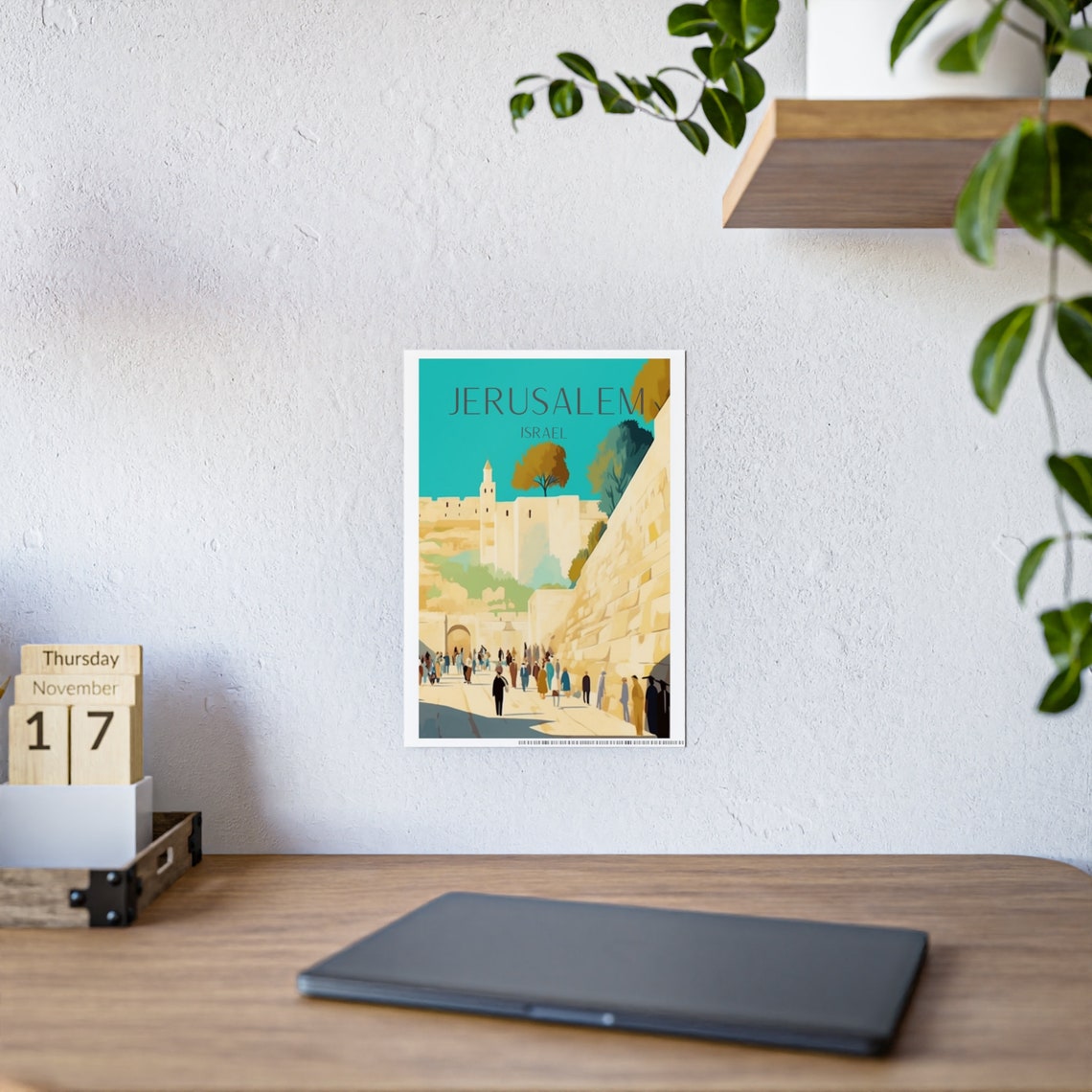 Israel Print, Western Wall Jerusalem Poster - Image 3