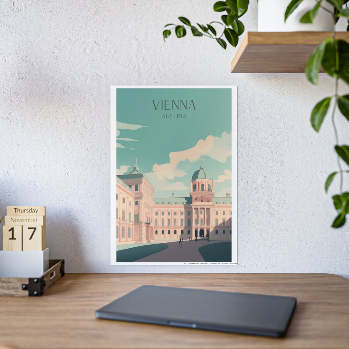 Vienna Art Deco Travel Poster, Hofburg Palace - Image 6