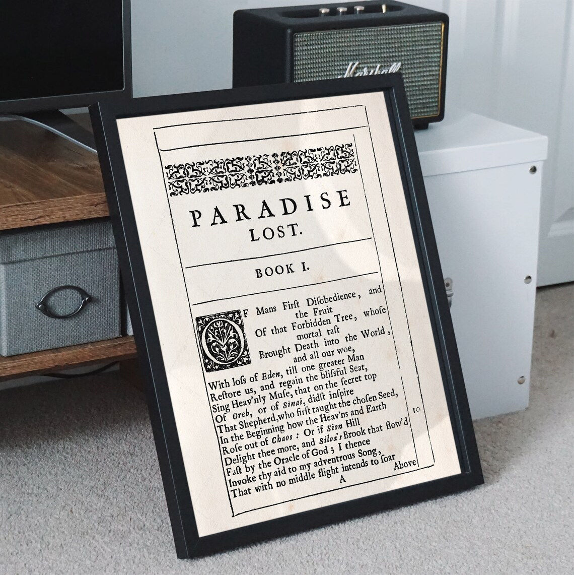Paradise Lost by John Milton, 1667 Epic Poem Art Print - Image 2