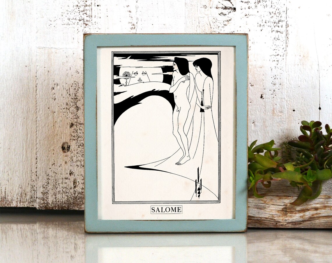 Aubrey Beardsley Salome The Woman In The Moon Art Nouveau Art Print - Image 3