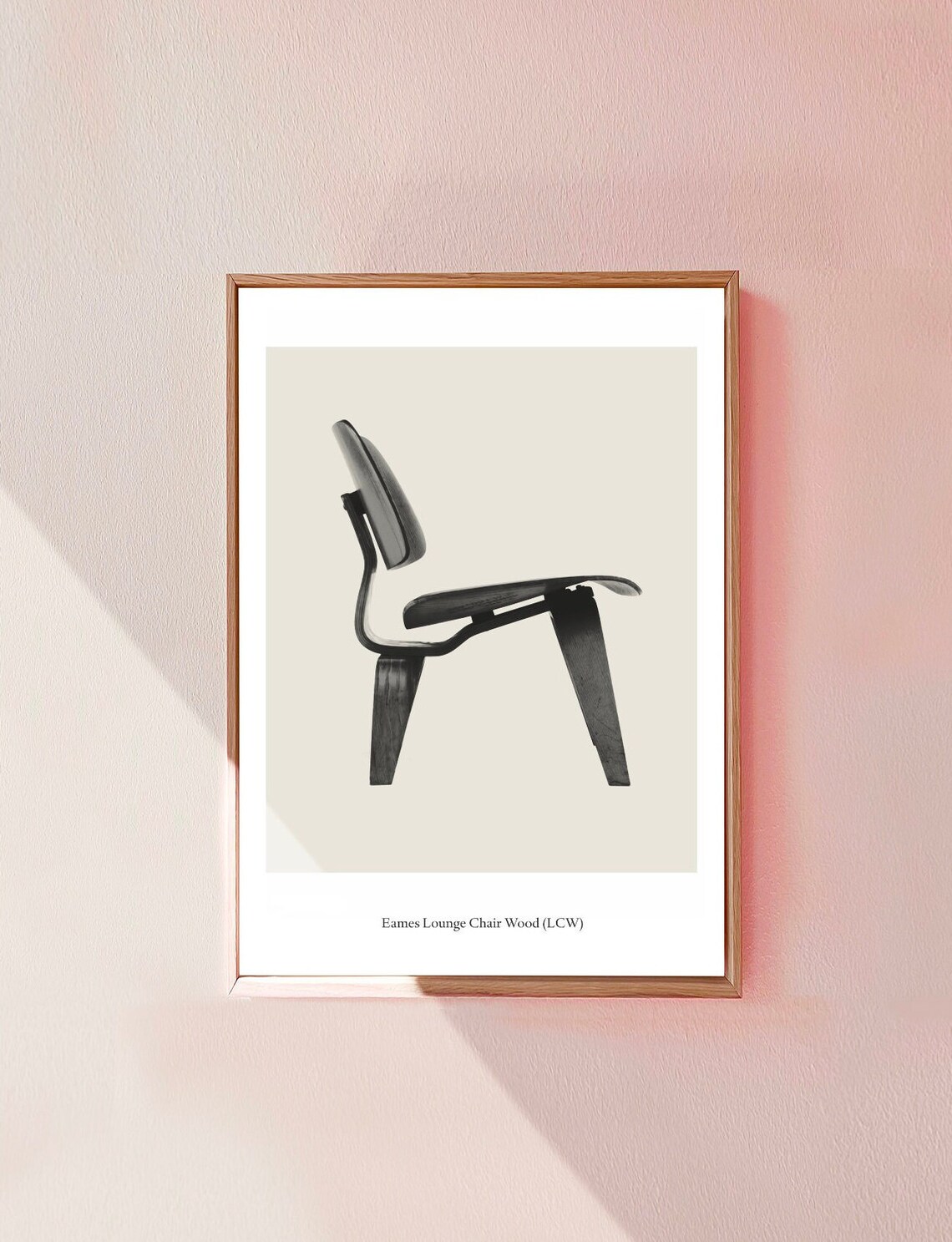 Eames LCW Lounge Chair Mid Century Modern Furniture Design Poster - Image 3