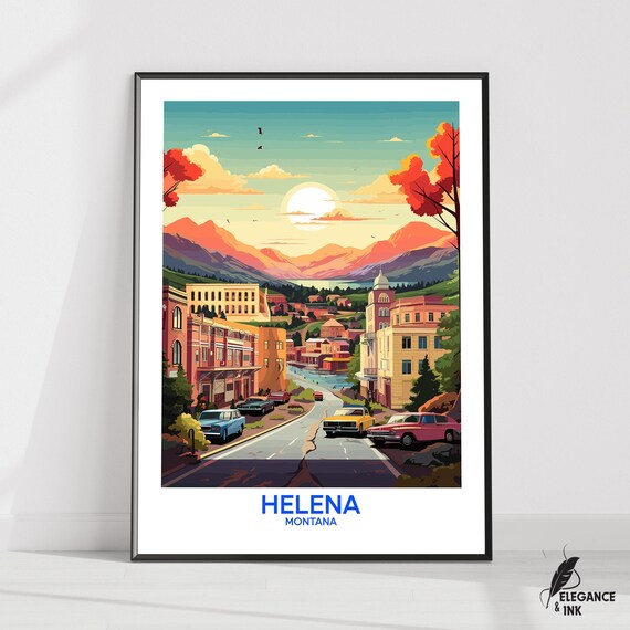 Helena Posterhelena Travel Printhelena Wall Arthelena Decorhelena Illustrationhelena Art Gift Ideawedding Anniversary