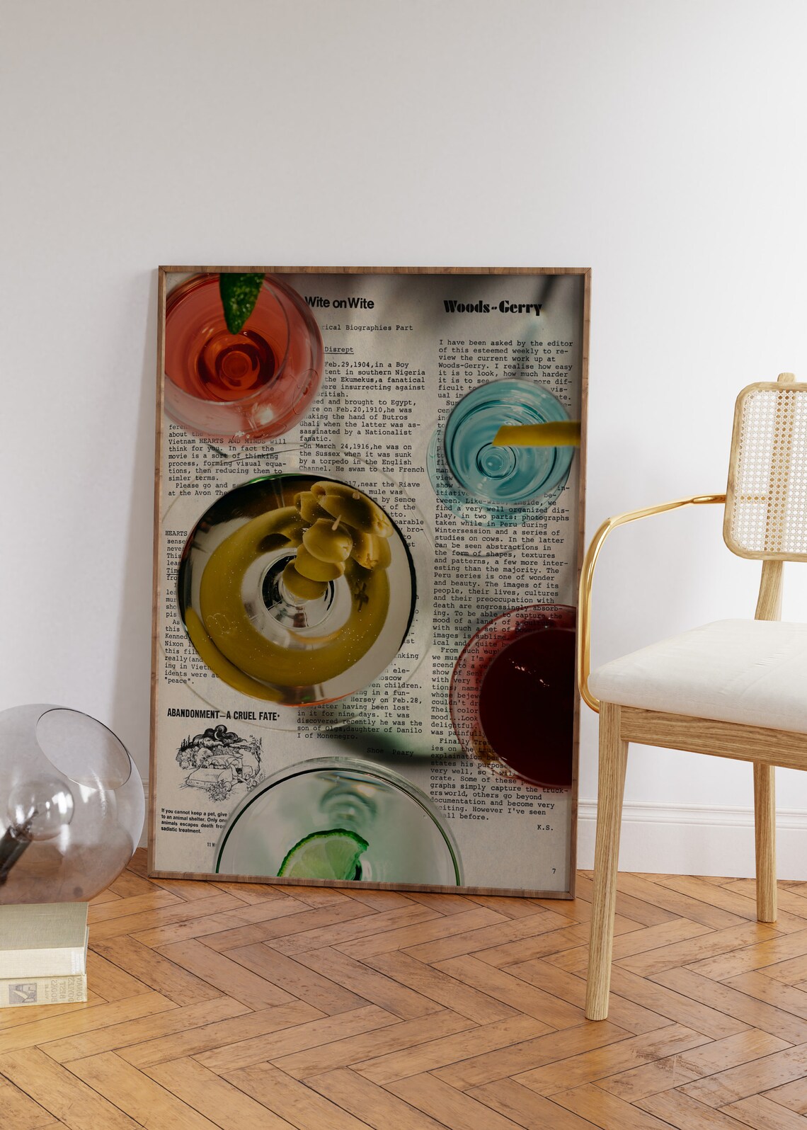 70s Typography Print, Psychedelic Vintage Poster