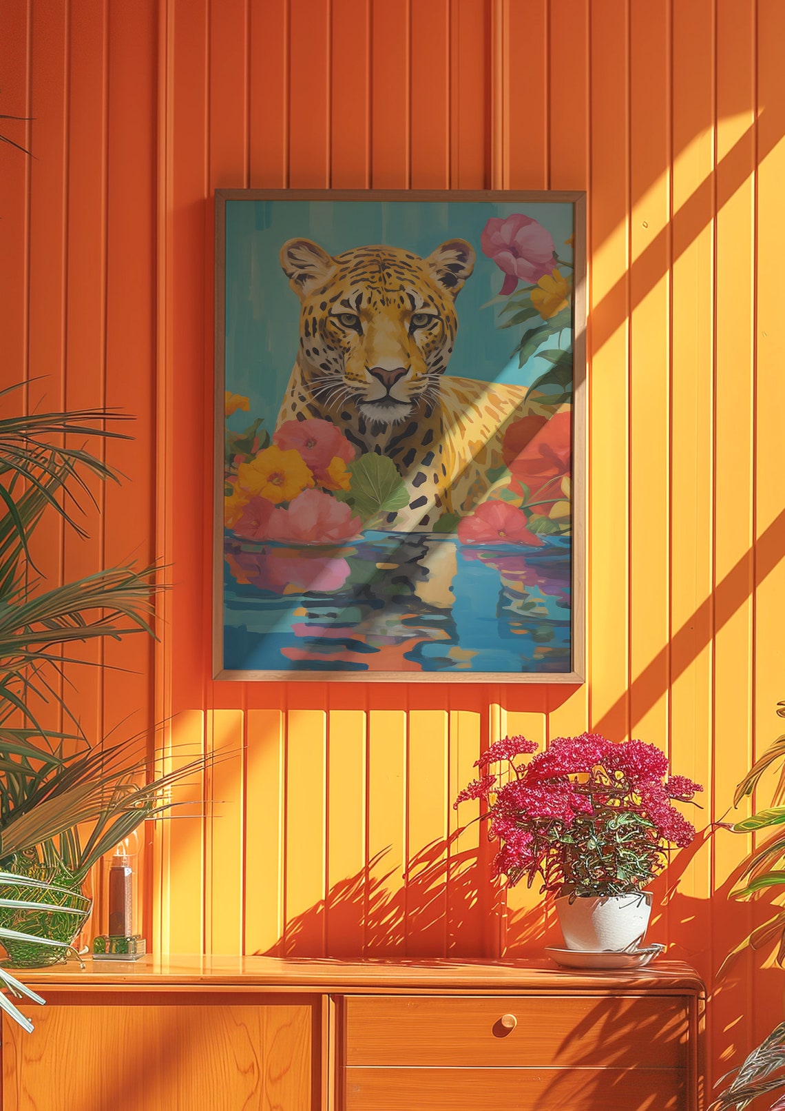 Maximalist Decor Dopamine Art Dorm Decor Preppy Wall Art Leopard Print Kitchen Poster Tiger Poster Bathroom Wall Art Trendy Decor - Image 2
