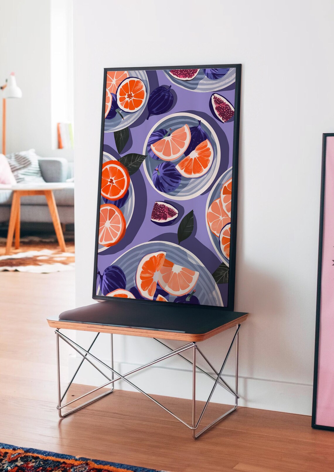 Orange Poster Maximalist Decor Eclectic Wall Art Summer Poster Dopamine Decor Matisse Trendy Wall Decor Kitchen Wall Art Print - Image 4