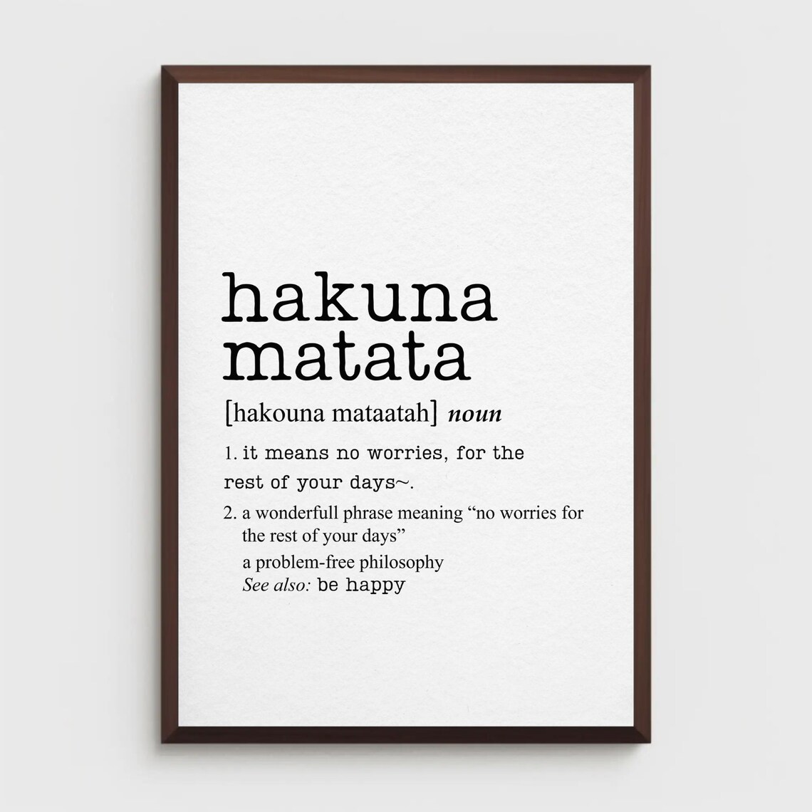 Excitement Funny Dictionary Definition Chocolate Lovers Minimalist Poster - Image 3