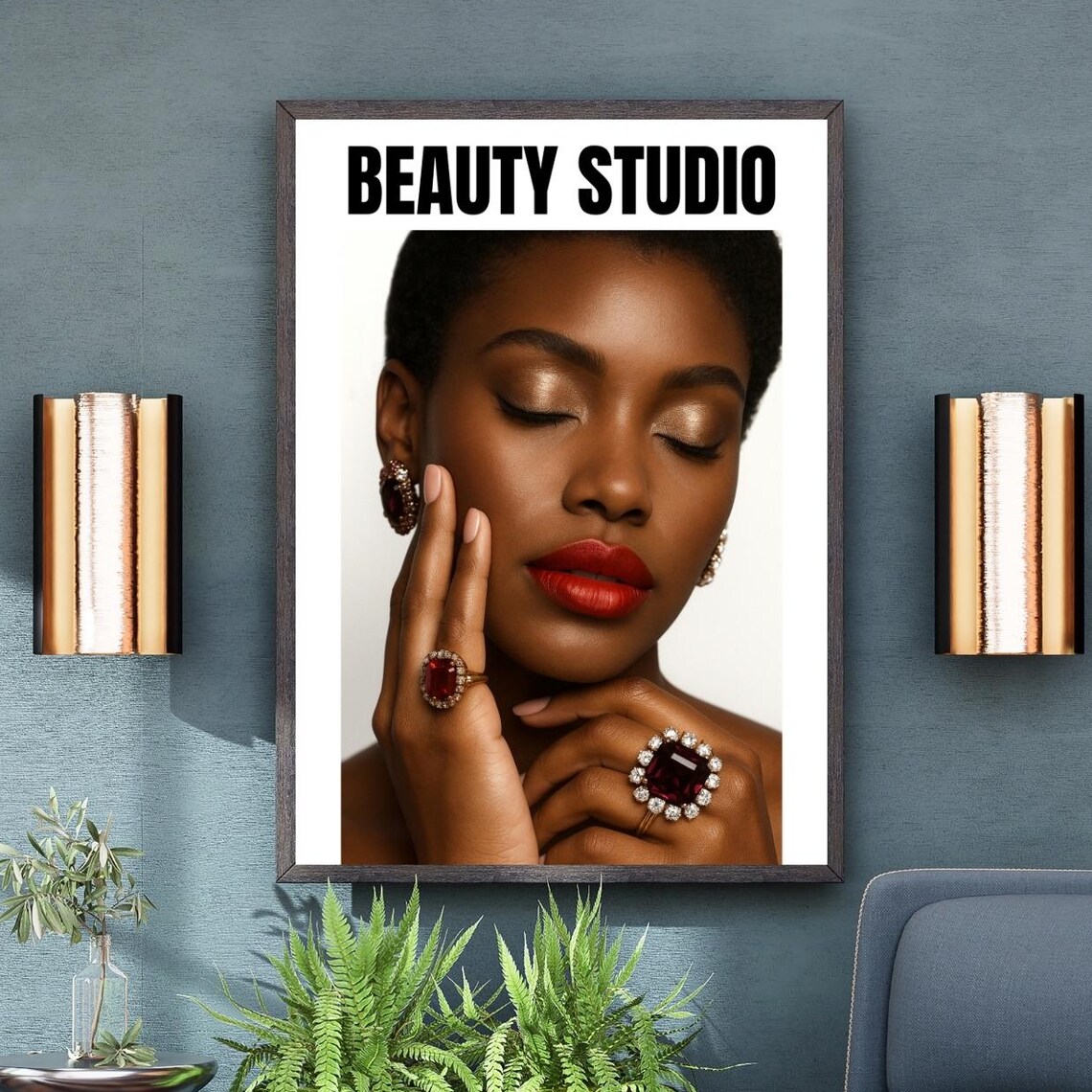 Professional Beauty Salon Poster, Luxury Studio Decor