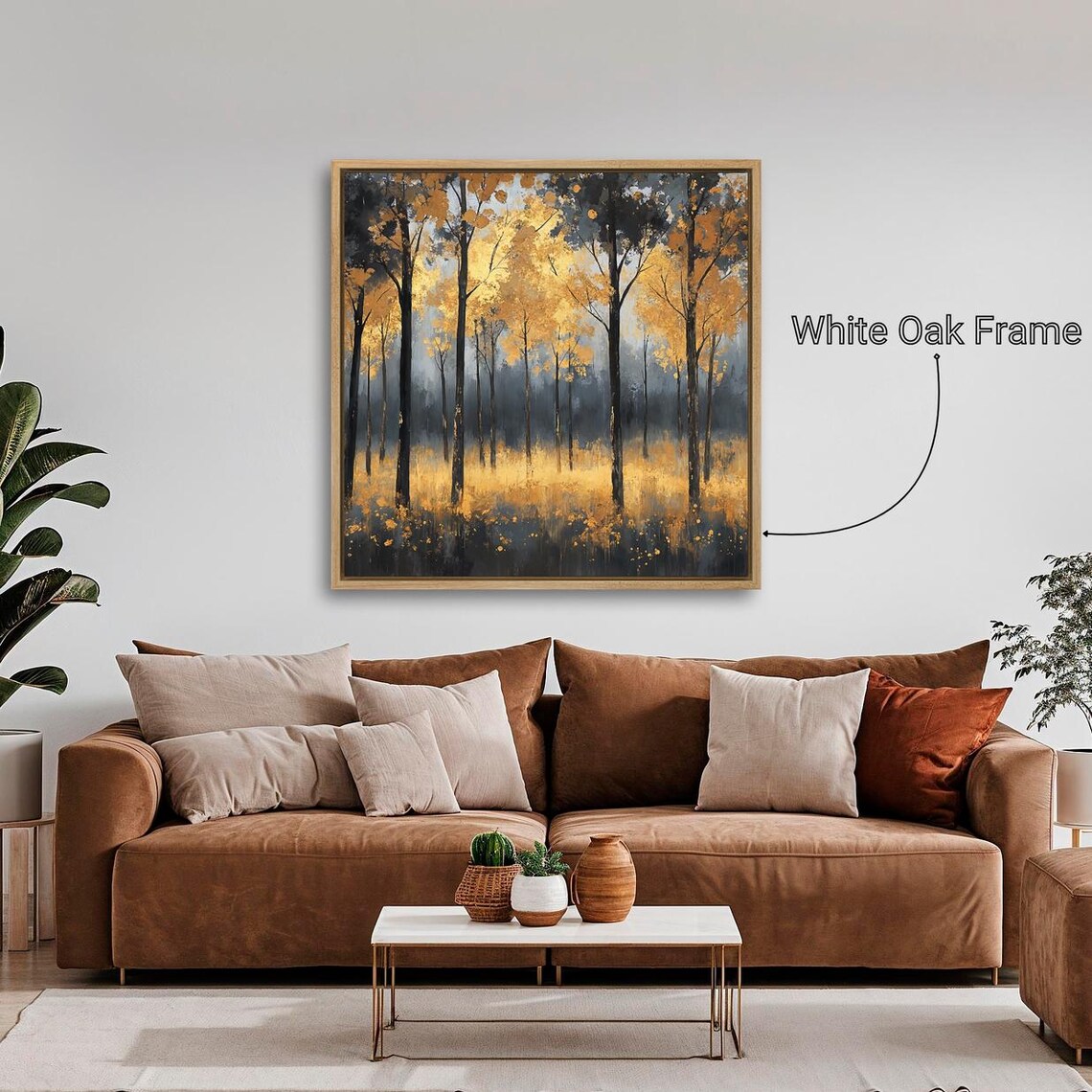 Forest Landscape Autumn Scene, Abstract Art Print - Image 4