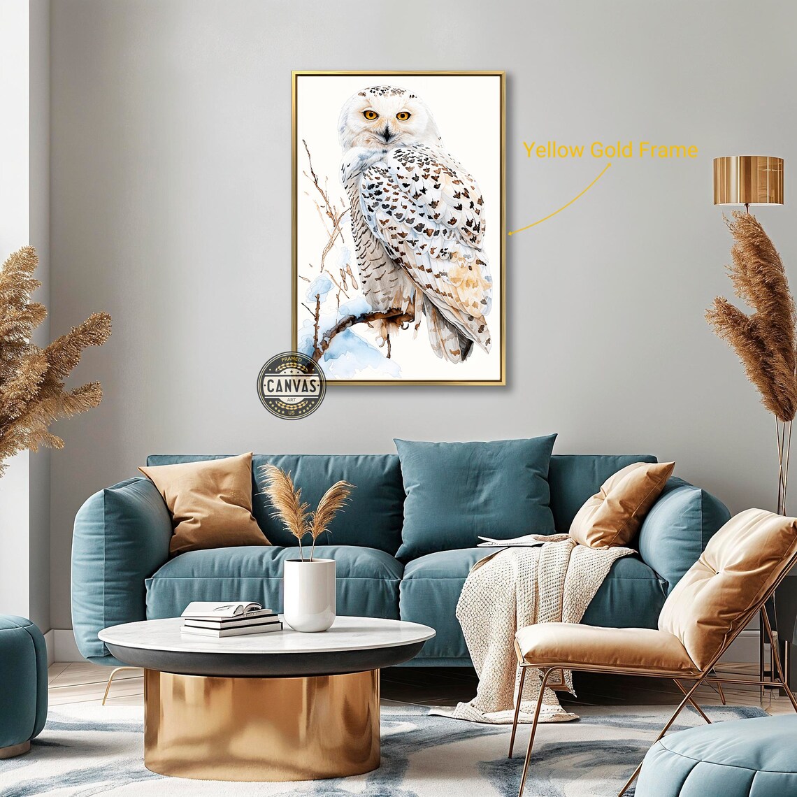 Snowy Owl Watercolor Art Print, Avian Wildlife - Image 2