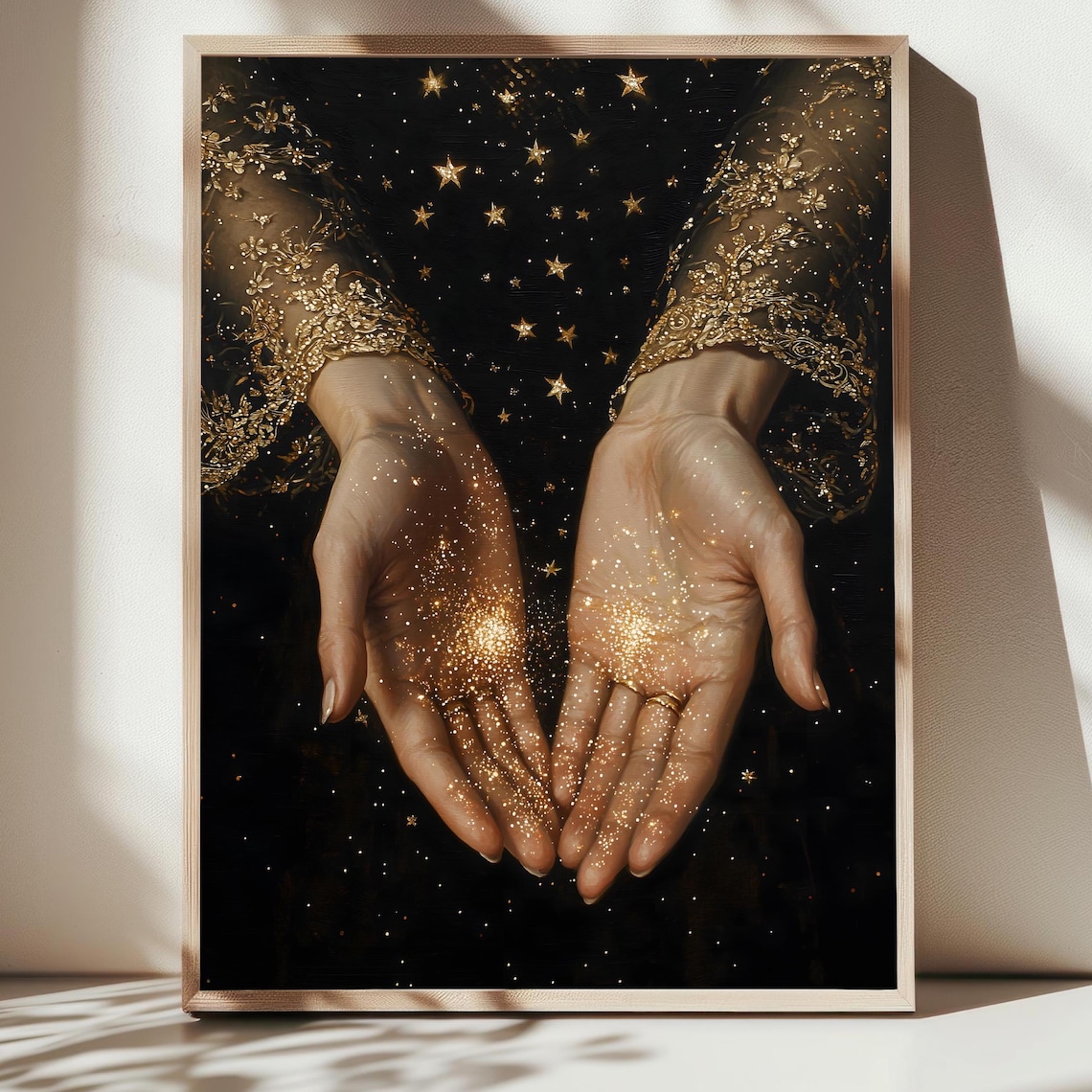 Stardust Moody Painting, Dark Academia Art Print