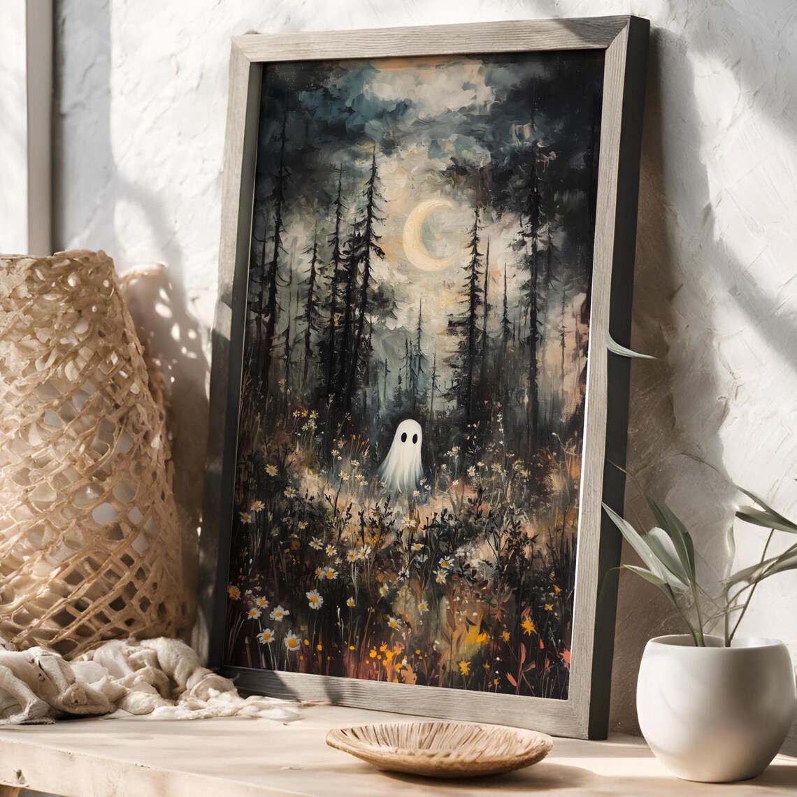 Ghost in a Magical Forest, Dark Academia Print - Image 3