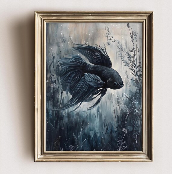 Aquarell Betta Fisch Painting Betta Fish Watercolor Print Of Fish Aquarium Painting Betta Art Aquarium Lover Gift For Betta Fisch Owner