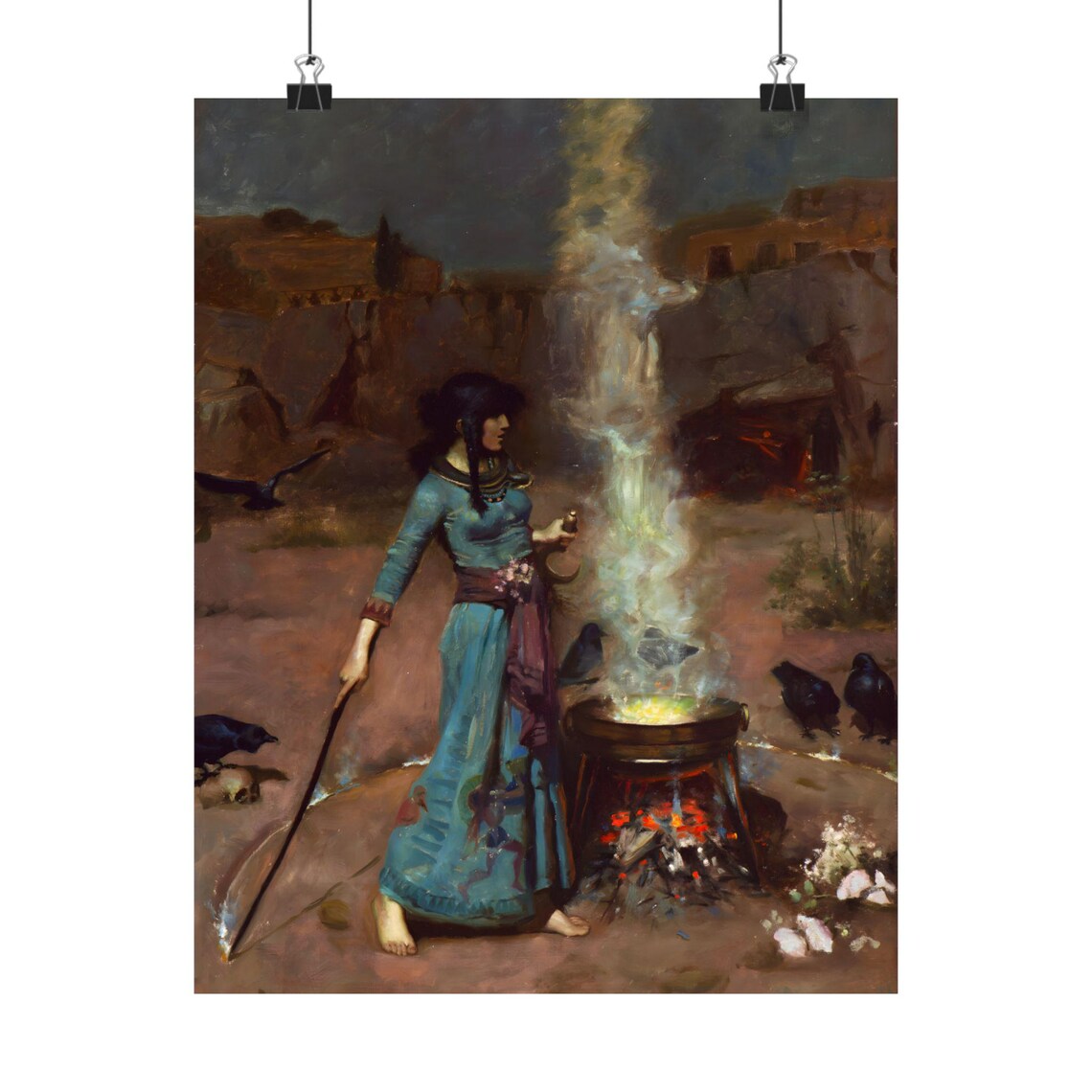 The Magic Circle, John William Waterhouse Art Print - Image 2
