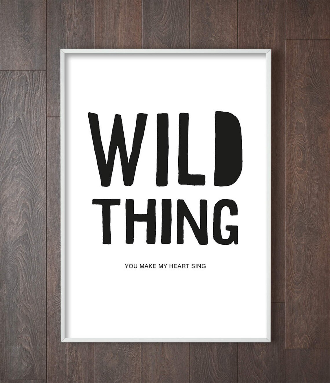 Wild Thing Song Lyrics, Boys Room Music Wall Art Print - Image 3