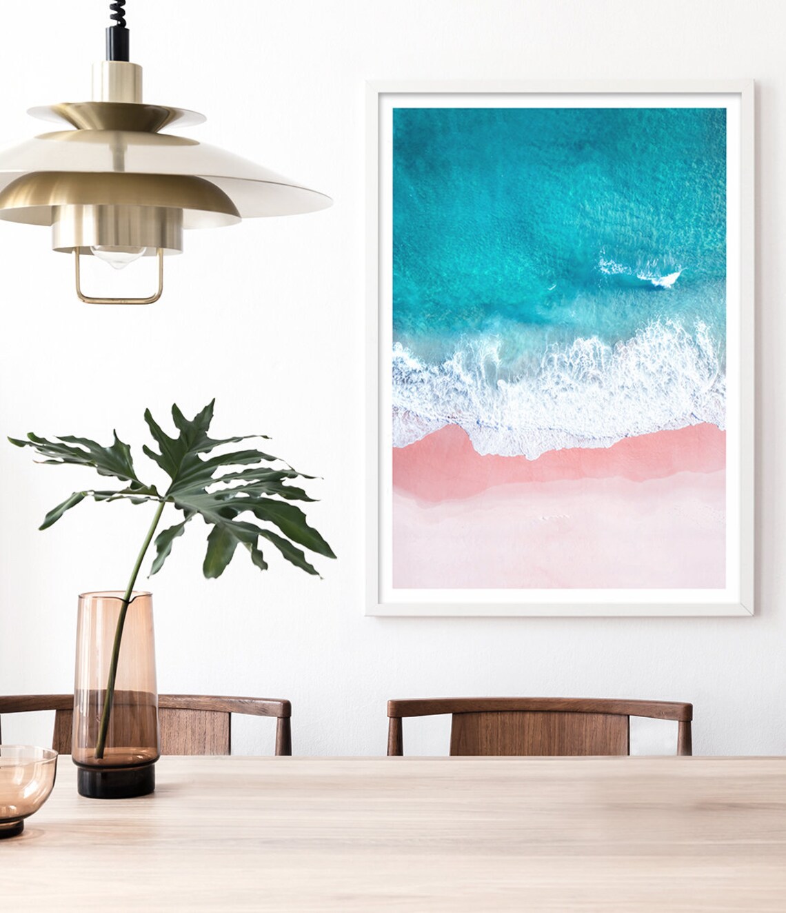 Aerial Beach Photography Ocean Wave Coastal Art Print - Image 3