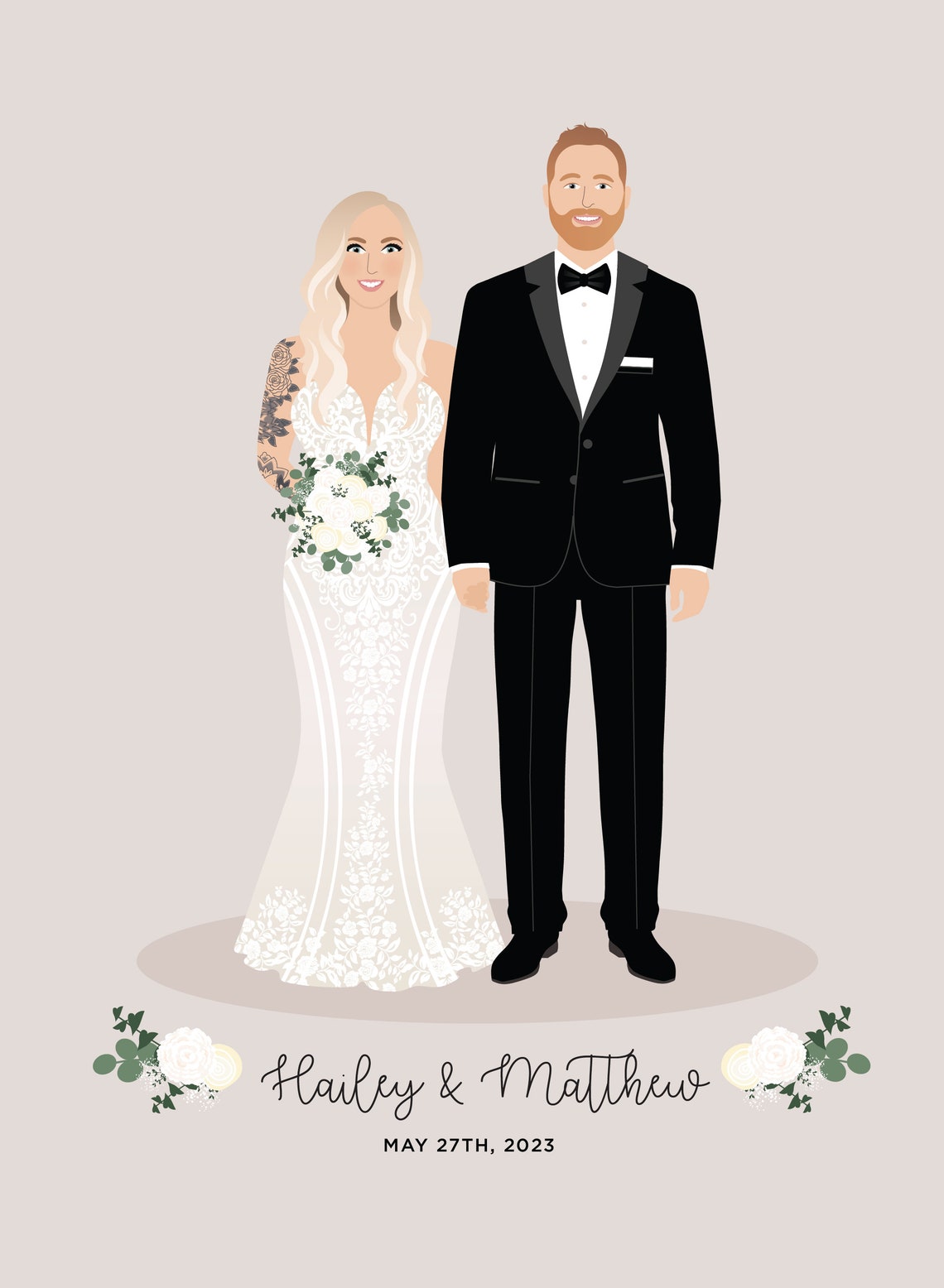 Custom Wedding Guest Book Alternative Bride and Groom Signature Poster - Image 3
