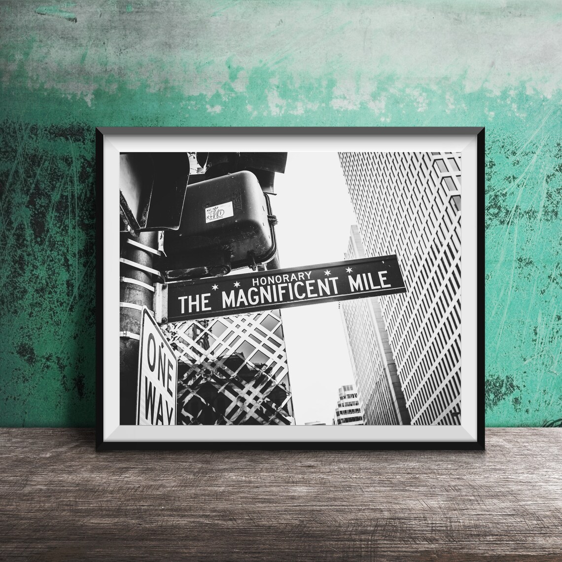 Magnificent Mile Chicago Street Sign Photo Art Print