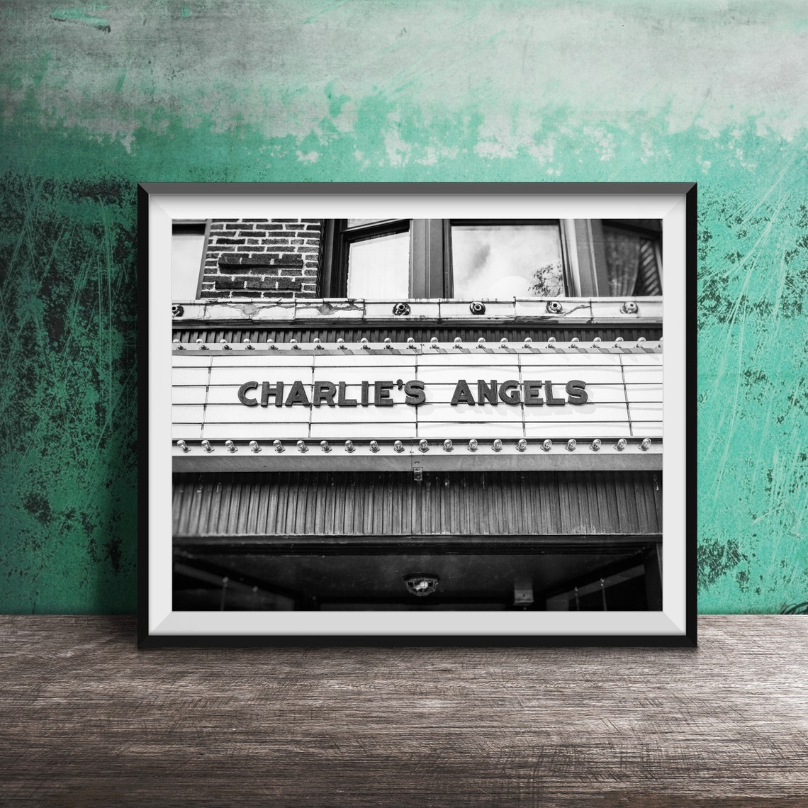 Charlies Angels Movie Sign Vintage Theater Sign Art Unframed Photography Photo Print Vintage Movie Theatre Marquee - Image 2
