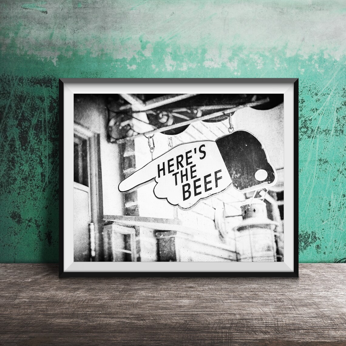 Heres The Beef Kitchen Dining Room Poster Print - Image 2