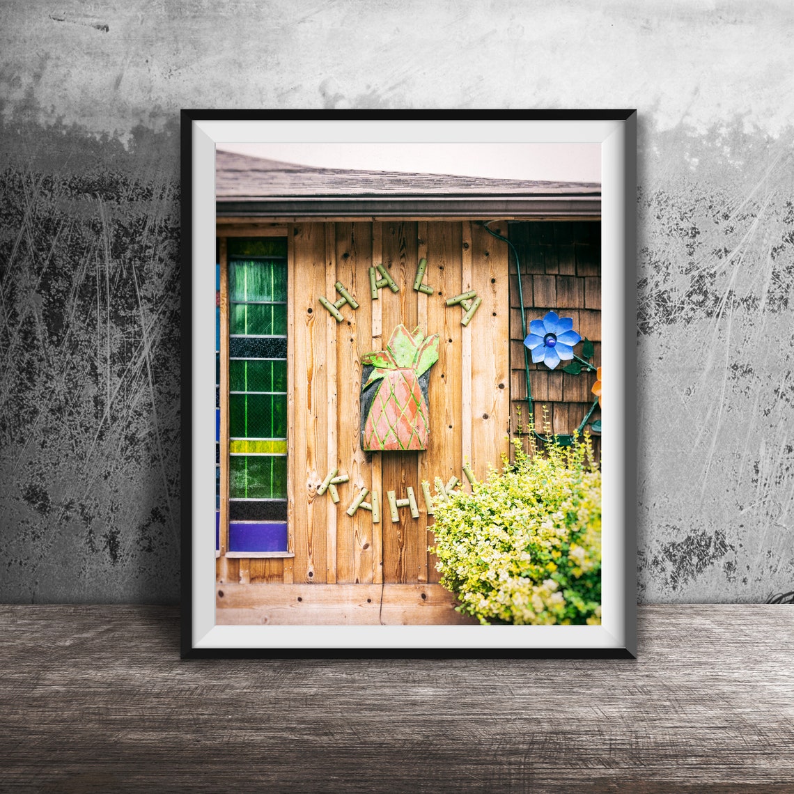 Hala Kahiki Tiki Bar Bamboo Pineapple Sign Photography Poster