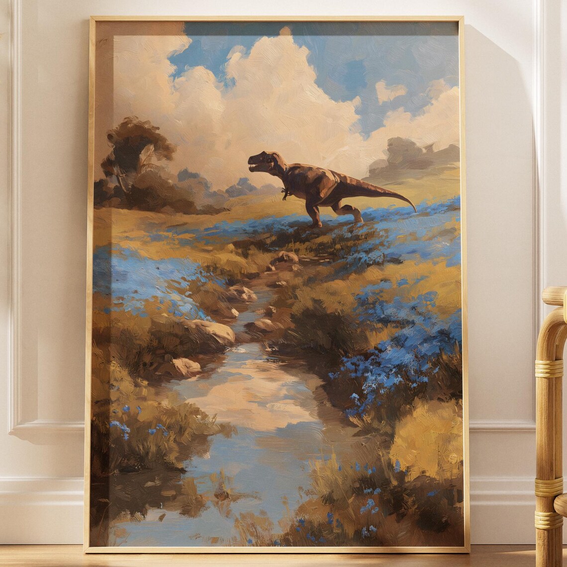 Meadow Trex - Dinosaur Countryside Stream Scene
