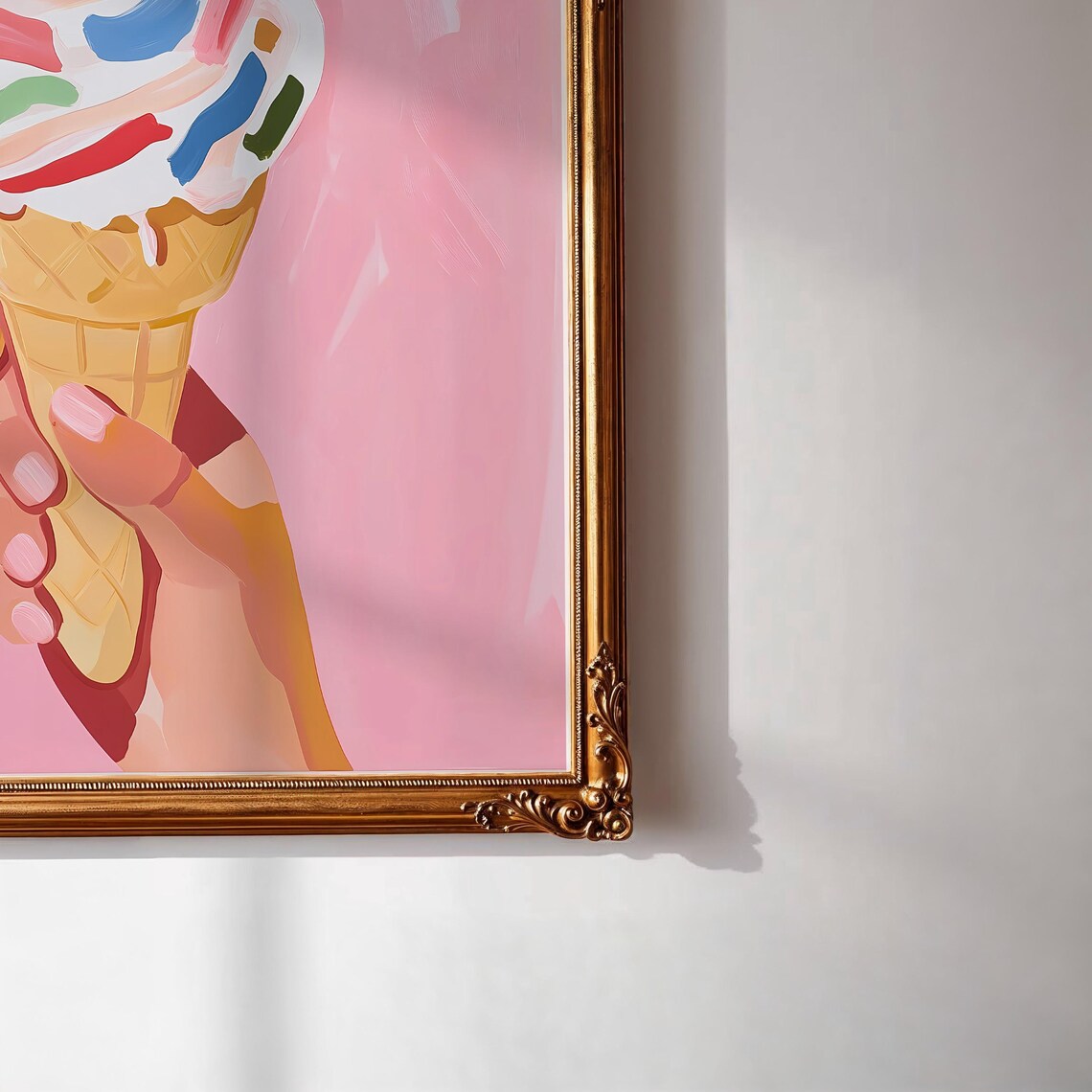Gelato Poster, Playful Summer Kitchen Decor - Image 2