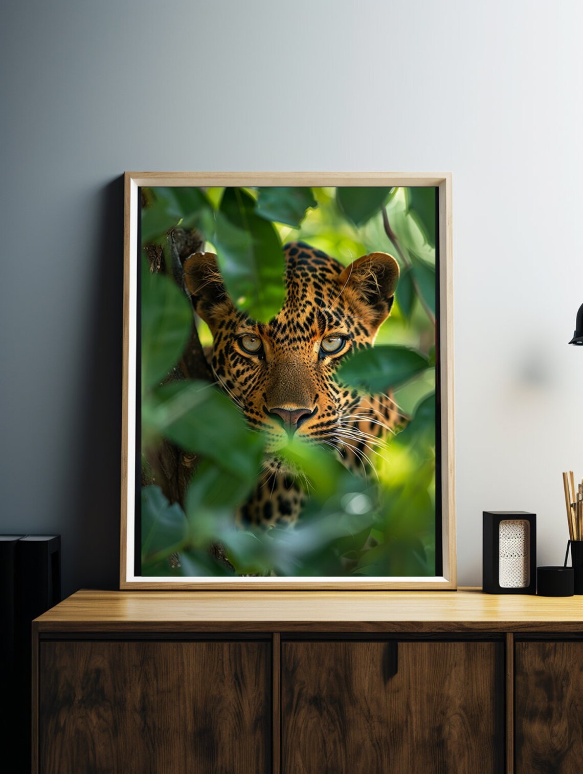 Leopard Print Jungle Cat Art Print, Animal Decor - Image 4