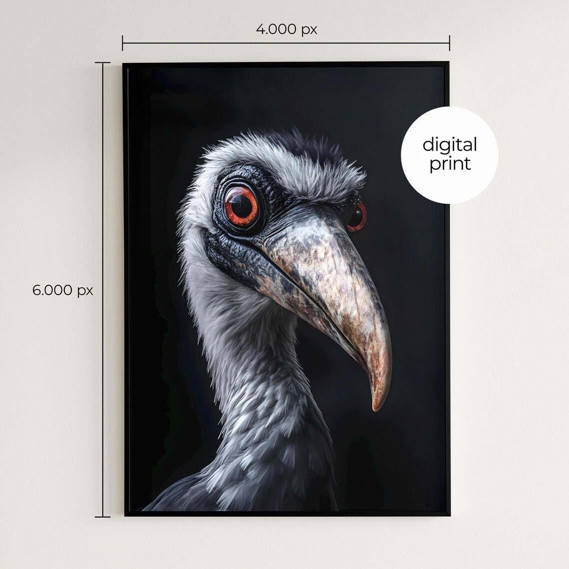 Hornbill Photo Poster, Tropical Wildlife Wall Art - Image 2