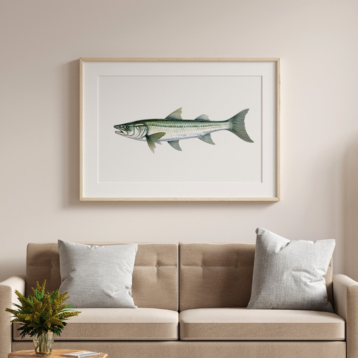Barracuda Vintage Illustration Art Print - Image 4
