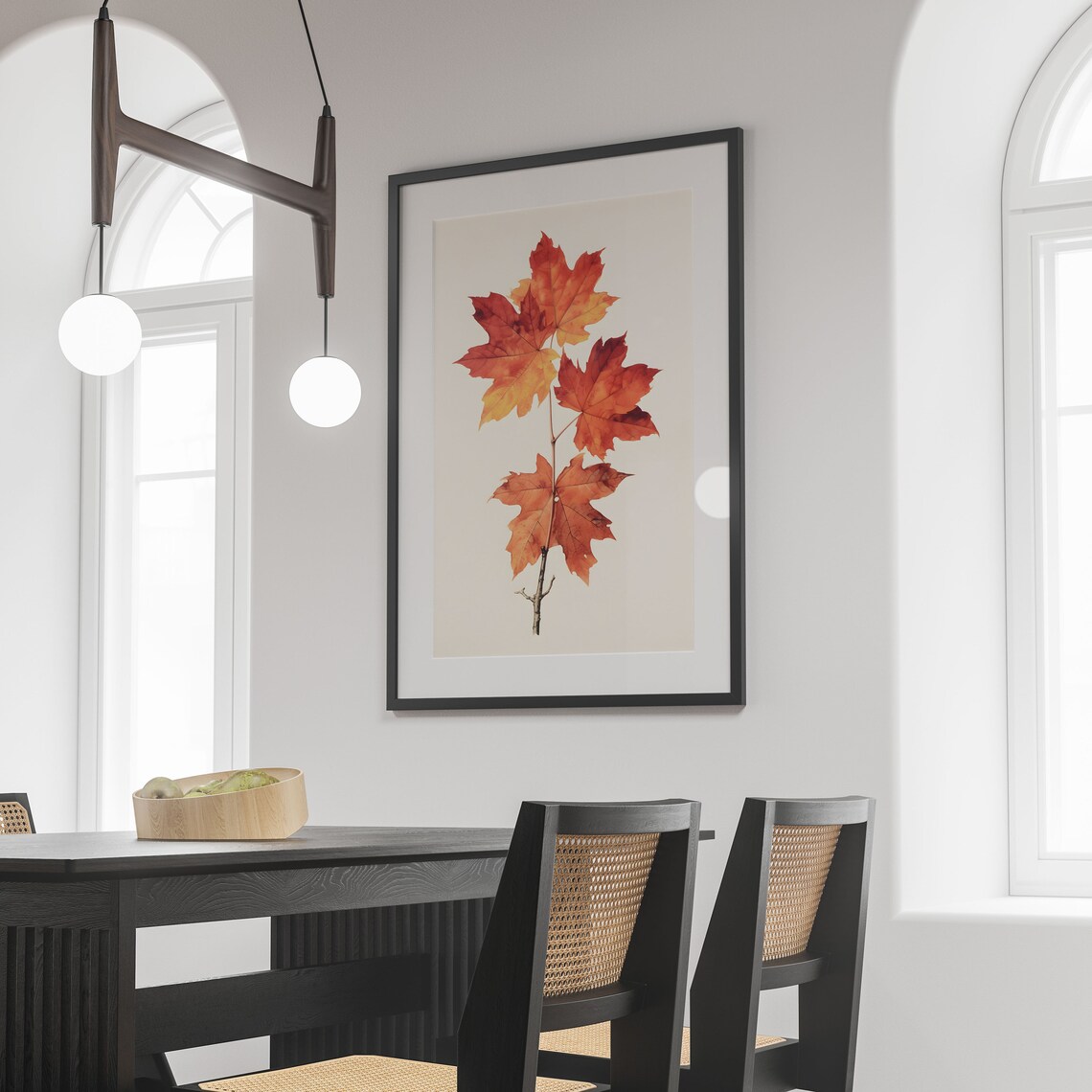 Maple Floral Botanical Vintage Poster, Wall Art Print - Image 3