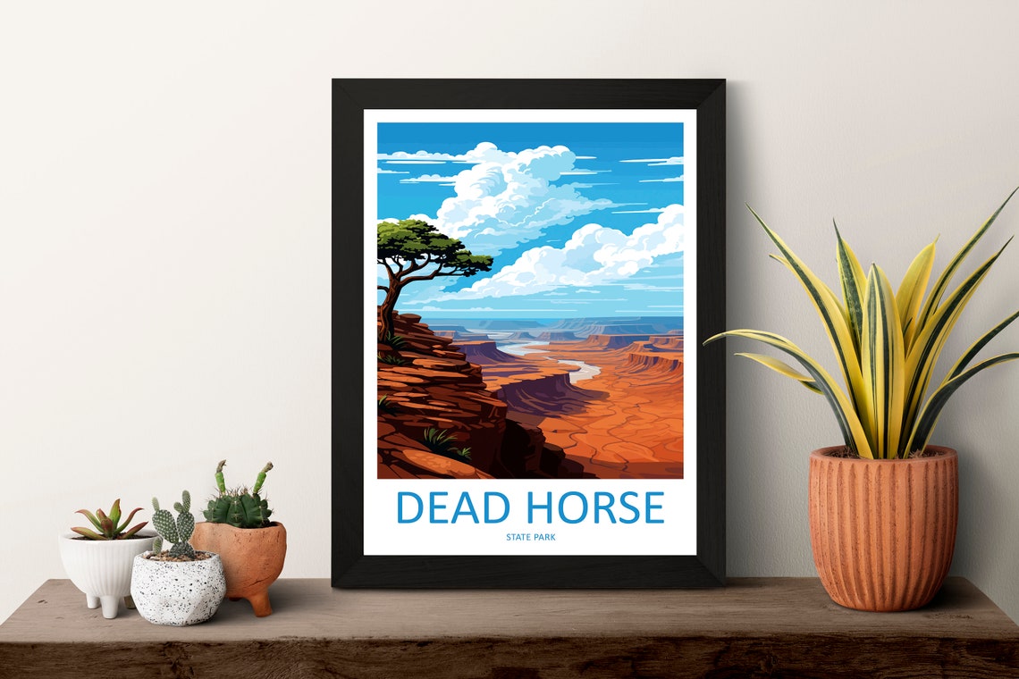 Dead Horse State Park Utah Canyon Overlook Vista View Poster - Image 3