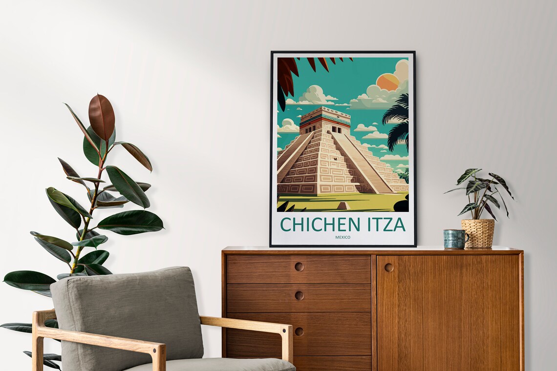 Chichen Itza Travel Poster, Travel Poster - Image 2