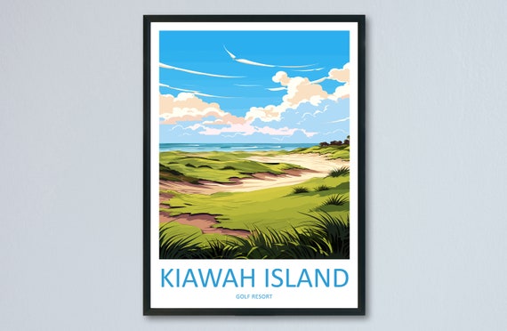 Kiawah Island Golf Club Travel Print Wall Art Hanging Home Dcor Gift Lovers