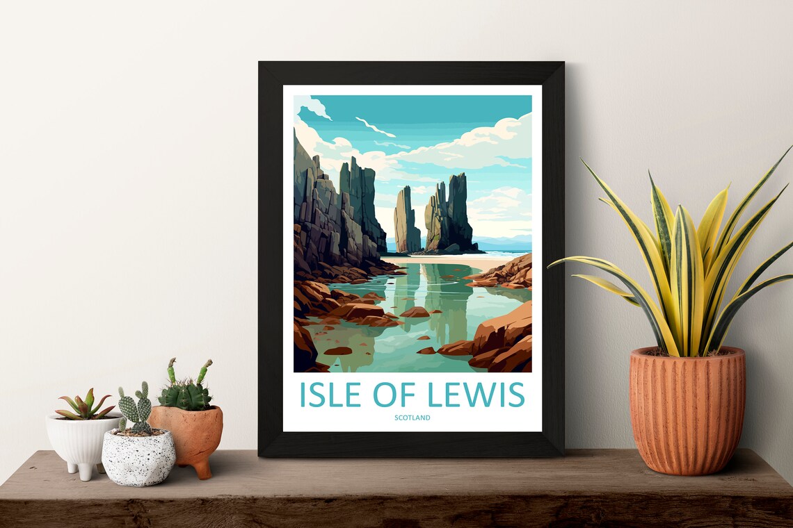 Isle Of Lewis Travel Poster, Scotland Wall Decor - Image 3