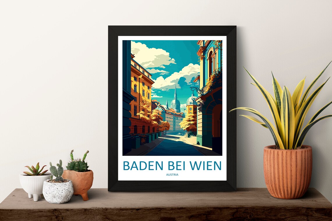 Baden Bei Wien Travel Poster, Austria Place Print - Image 3
