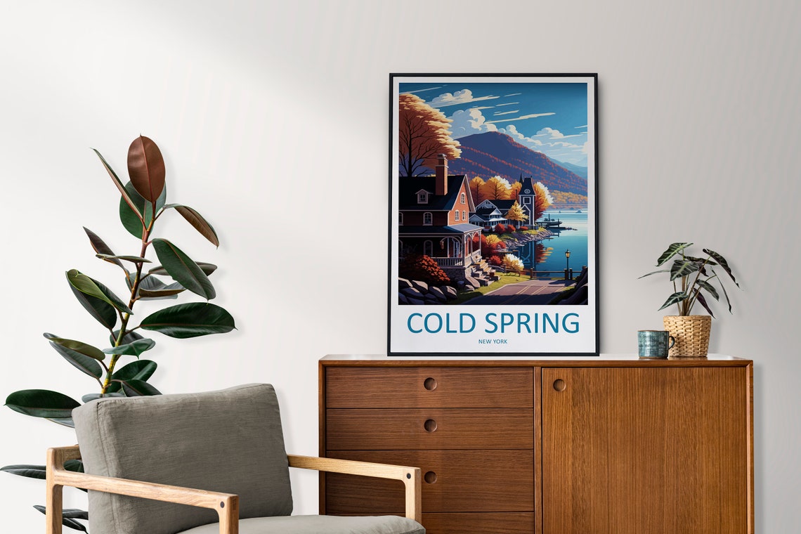 Cold Spring Hudson River Fall Foliage New York Travel Poster - Image 2