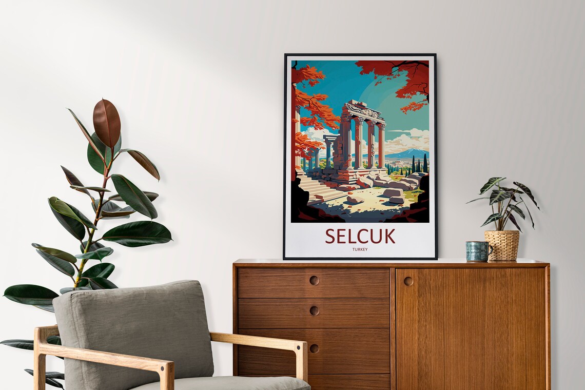 Selcuk Travel Poster, Turkey City Wall Art - Image 2