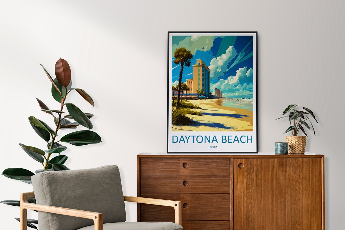Daytona Beach Travel Poster, Florida Wall Art - Image 2