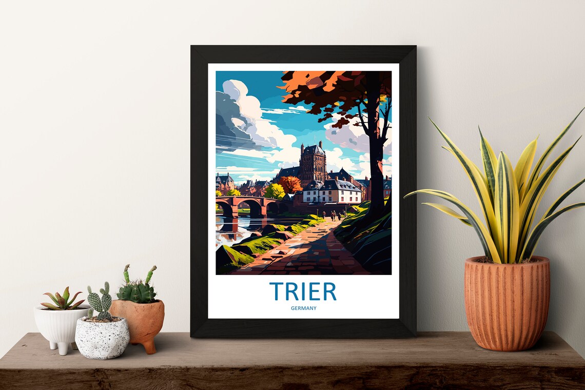 Trier Travel Poster, Germany Wall Art Print - Image 3