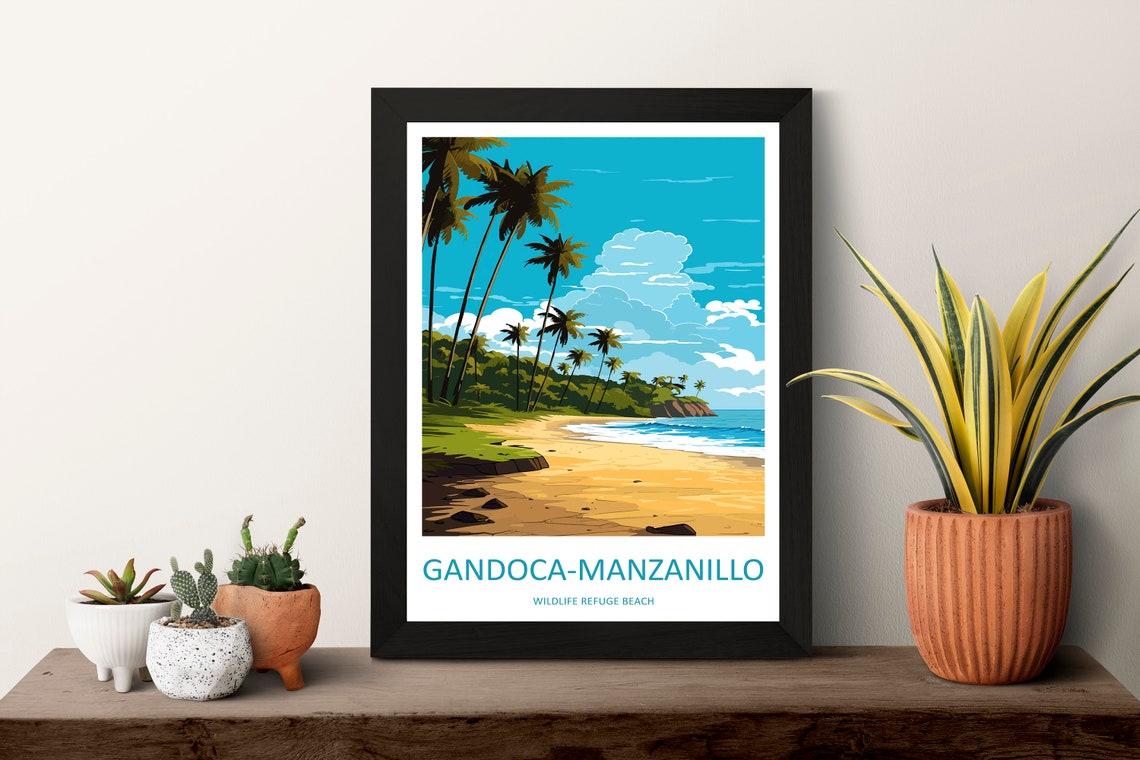 Gandocamanzanillo Wildlife Refuge Beach Travel Print Wall Art Gandocamanzanillo Wall Hanging Home Dcor Gandocamanzanillo Art Costa Rica - Image 3