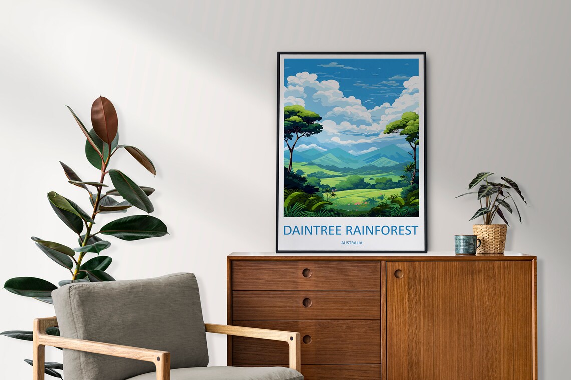 Daintree Rainforest Travel Poster, Australia Wall Art - Image 2