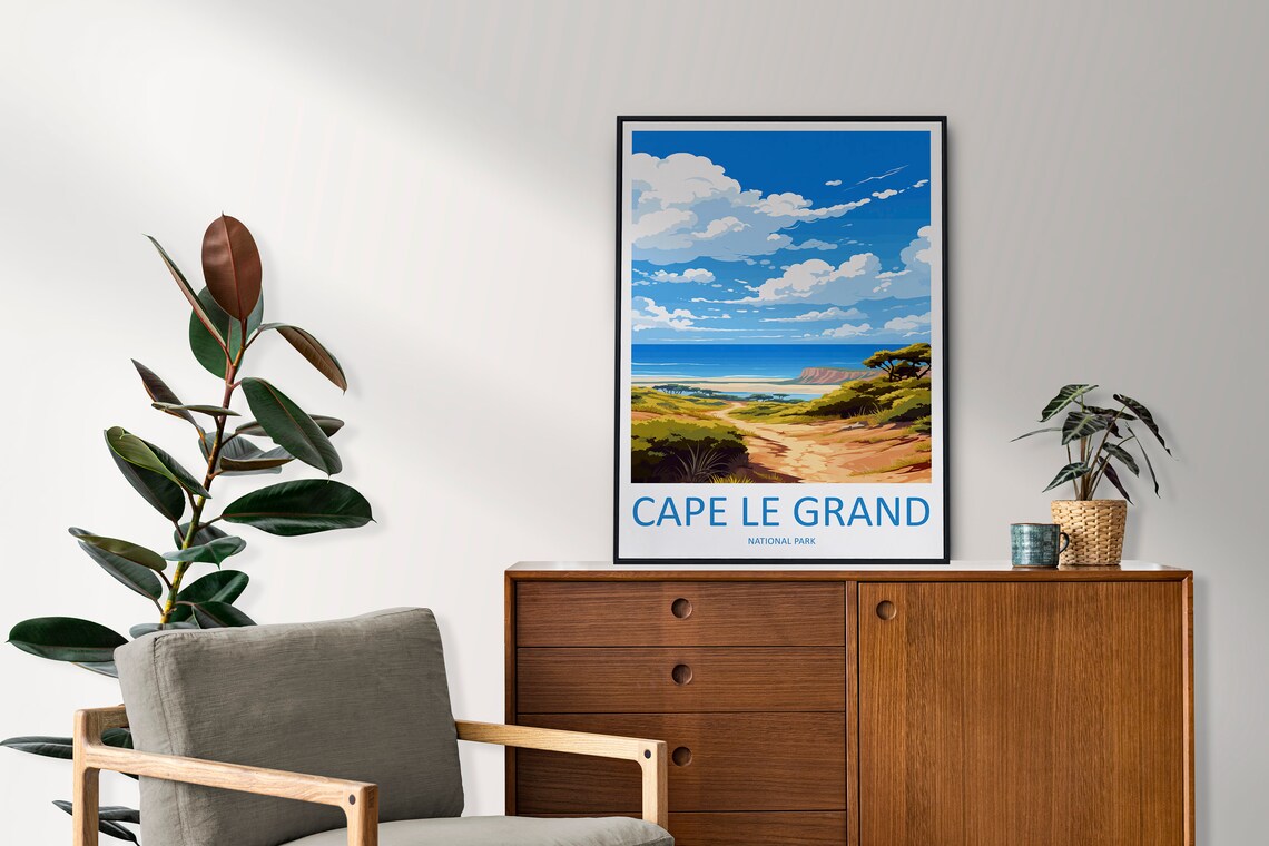 Cape Le Grand National Park Sand Dune Beach Path Travel Poster - Image 2