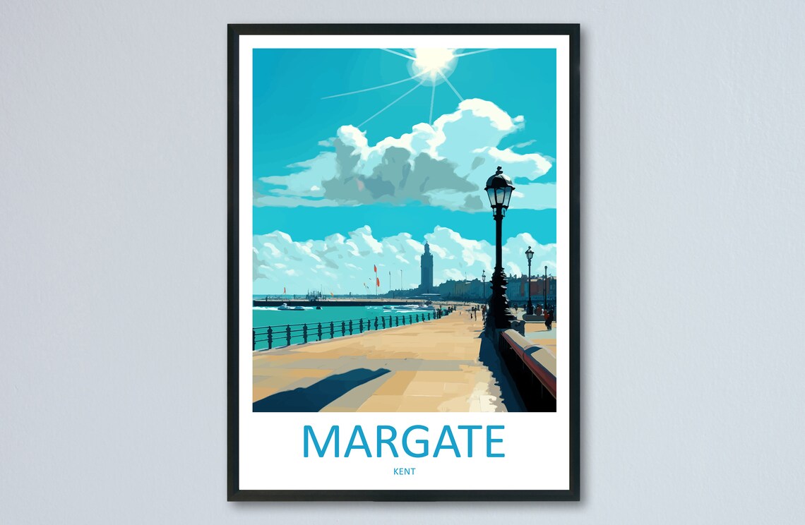 Margate Travel Poster, Kent England Art Print