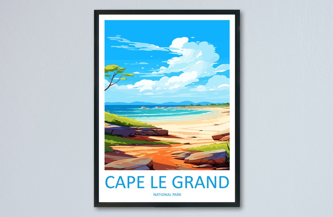 Cape Le Grand National Park Rocky Shoreline Scene Travel Poster
