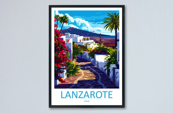 Lanzarote Home Decor Gift Travel Poster